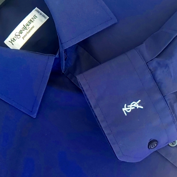 Yves Saint Laurent Pour Homme Vintage Dress Shirt - Picture 5 of 17